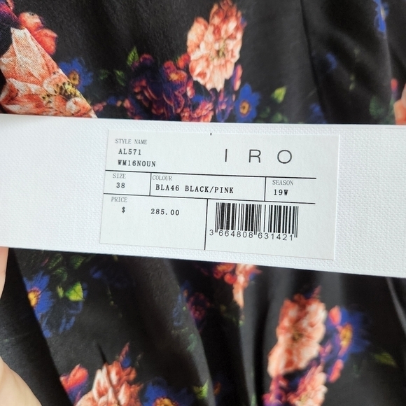 IRO Noun Floral Smock Top Size S/M - Picture 8 of 8